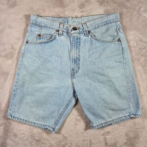 Vintage Levi’s Orange Tab 505 Light Wash Denim Shorts Men’s Size 31 Made in USA